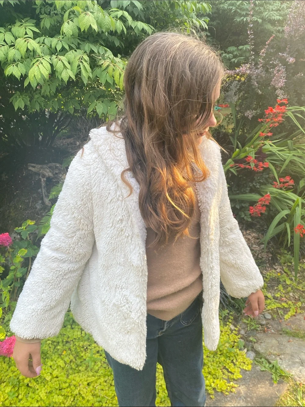 Patagonia faux fur swing jacket